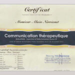 certificat Maieusthesie psychothérapeute